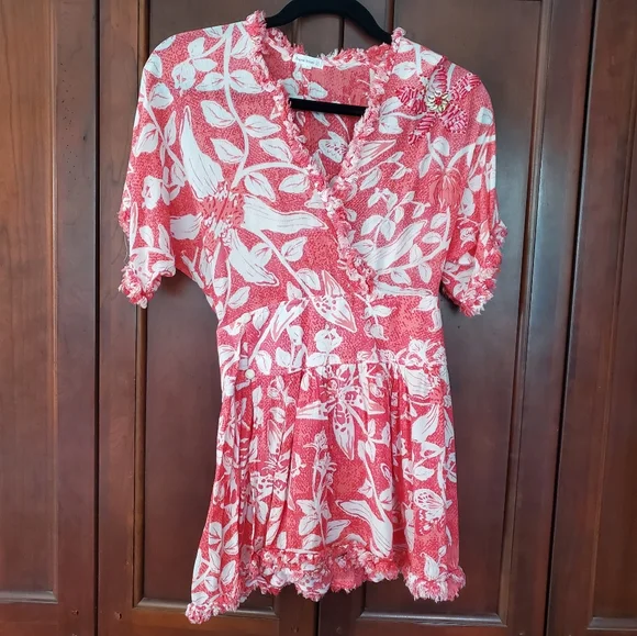 Poupette St Barth Women's Josie Broderie Mini Dress - Picture 2 of 4